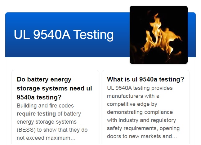 UL 9540A Test Method